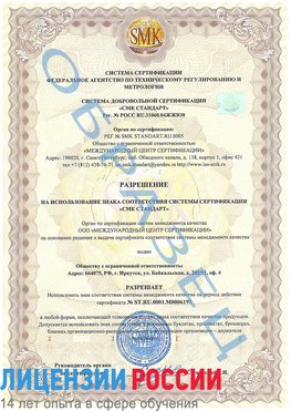 Образец разрешение Медногорск Сертификат ISO 50001
